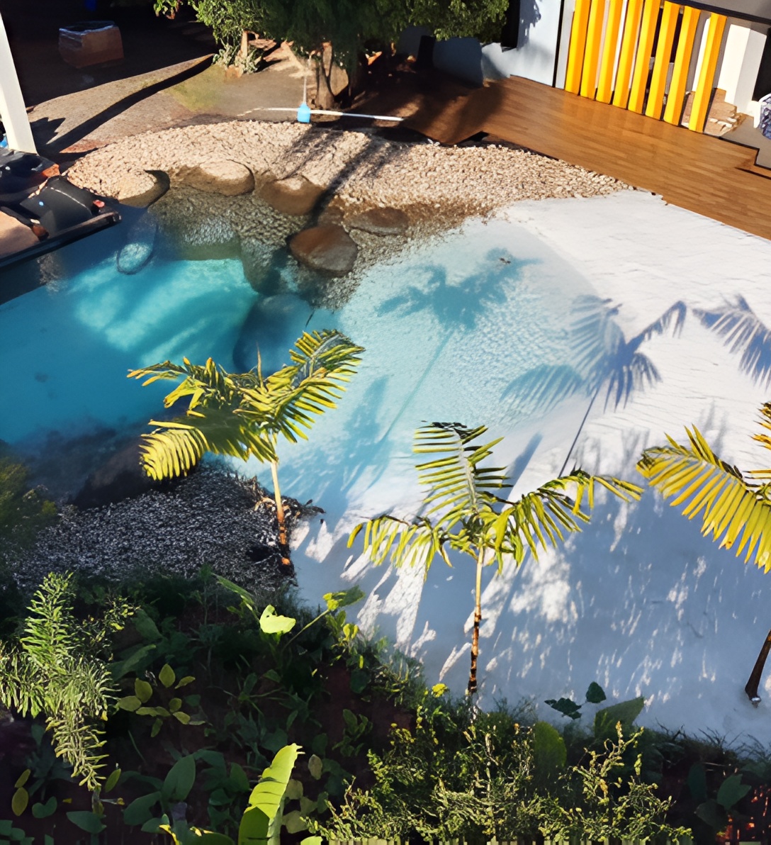 Piscina residencial em Santa Fé del Paraná — Paraguai
